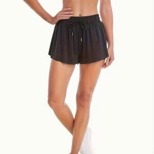 🖤 Black 2-in-1 Athletic Running Shorts | Built-In Liner | Elastic Waist